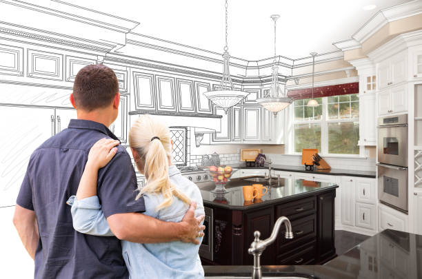 Custom kitchen cabinets installed in a Burnsville home
